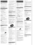 Preview for 2 page of Sony Walkman D-EJ365 Operating Instructions