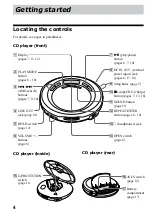 Предварительный просмотр 4 страницы Sony Walkman D-EJ626CK Operating Instructions Manual