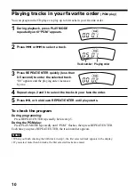 Предварительный просмотр 10 страницы Sony Walkman D-EJ626CK Operating Instructions Manual