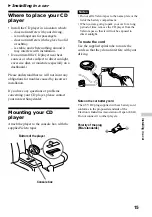 Предварительный просмотр 15 страницы Sony Walkman D-EJ626CK Operating Instructions Manual