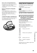 Предварительный просмотр 19 страницы Sony Walkman D-EJ626CK Operating Instructions Manual