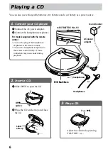 Предварительный просмотр 6 страницы Sony Walkman D-EJ721 Operating Instructions Manual