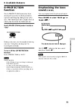 Предварительный просмотр 11 страницы Sony Walkman D-EJ721 Operating Instructions Manual