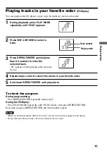 Предварительный просмотр 11 страницы Sony Walkman D-EJ750 Operating Instructions Manual