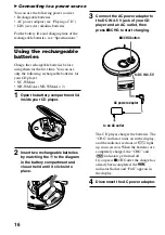 Предварительный просмотр 16 страницы Sony Walkman D-EJ750 Operating Instructions Manual