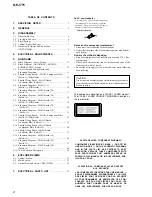 Предварительный просмотр 2 страницы Sony Walkman D-EJ775 Service Manual