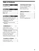 Preview for 3 page of Sony Walkman D-EJ825 Operating Instructions Manual