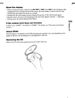 Preview for 9 page of Sony Walkman D-EJ825 Operating Instructions Manual