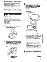 Preview for 19 page of Sony Walkman D-EJ825 Operating Instructions Manual