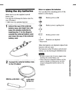 Preview for 21 page of Sony Walkman D-EJ825 Operating Instructions Manual