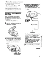 Предварительный просмотр 21 страницы Sony Walkman D-FS601 Operating Instructions Manual