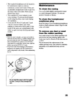 Предварительный просмотр 25 страницы Sony Walkman D-FS601 Operating Instructions Manual