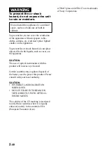 Предварительный просмотр 2 страницы Sony Walkman D-NE511 Operating Instructions Manual