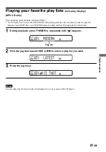 Предварительный просмотр 21 страницы Sony Walkman D-NE9 Operating Instructions Manual