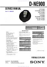 Sony Walkman D-NE900 Service Manual предпросмотр