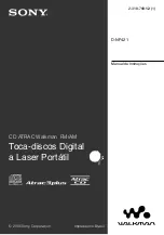 Preview for 1 page of Sony Walkman D-NF421 (Portuguese) Manual De Instruções