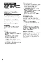 Preview for 2 page of Sony Walkman D-NF421 (Portuguese) Manual De Instruções