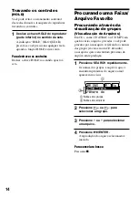 Preview for 14 page of Sony Walkman D-NF421 (Portuguese) Manual De Instruções