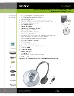 Preview for 1 page of Sony Walkman D-NF600 Specifications