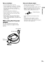 Предварительный просмотр 13 страницы Sony Walkman D-NS707F Operating Instructions Manual