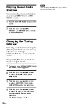 Предварительный просмотр 26 страницы Sony Walkman D-NS707F Operating Instructions Manual