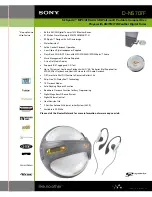 Preview for 1 page of Sony Walkman D-NS707F Specifications