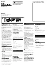 Sony WALKMAN FX277 Operating Instructions preview