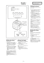 Предварительный просмотр 3 страницы Sony Walkman ICF-C121 Service Manual