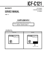 Предварительный просмотр 13 страницы Sony Walkman ICF-C121 Service Manual