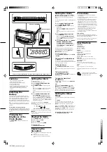 Предварительный просмотр 2 страницы Sony Walkman ICF-C492 Operating Instructions