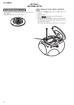 Предварительный просмотр 4 страницы Sony Walkman ICF-CD832 Service Manual