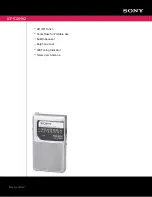 Preview for 1 page of Sony Walkman ICF-S10MK2 Specifications