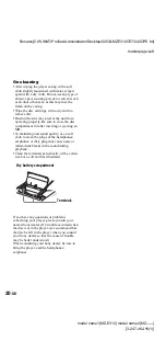 Предварительный просмотр 20 страницы Sony Walkman MZ-E310 Operating Instructions Manual