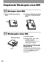 Предварительный просмотр 52 страницы Sony Walkman MZ-E310 Operating Instructions Manual