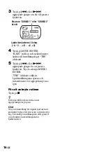 Предварительный просмотр 126 страницы Sony Walkman MZ-E310 Operating Instructions Manual