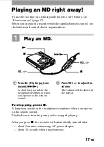 Предварительный просмотр 17 страницы Sony Walkman MZ-G755 Operating Instructions Manual