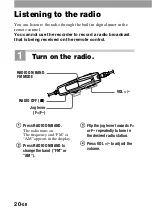 Предварительный просмотр 20 страницы Sony Walkman MZ-G755 Operating Instructions Manual