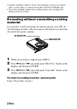 Предварительный просмотр 28 страницы Sony Walkman MZ-G755 Operating Instructions Manual