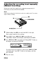 Предварительный просмотр 32 страницы Sony Walkman MZ-G755 Operating Instructions Manual