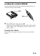 Предварительный просмотр 41 страницы Sony Walkman MZ-G755 Operating Instructions Manual