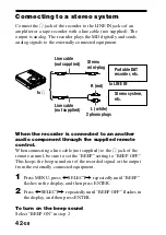 Предварительный просмотр 42 страницы Sony Walkman MZ-G755 Operating Instructions Manual