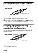 Предварительный просмотр 46 страницы Sony Walkman MZ-G755 Operating Instructions Manual