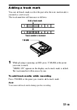 Предварительный просмотр 51 страницы Sony Walkman MZ-G755 Operating Instructions Manual