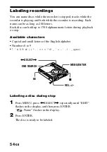 Предварительный просмотр 54 страницы Sony Walkman MZ-G755 Operating Instructions Manual