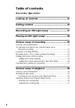 Preview for 4 page of Sony Walkman MZ-N520 Operating Instructions Manual