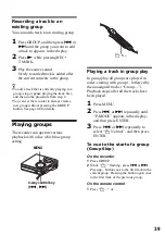 Preview for 39 page of Sony Walkman MZ-N520 Operating Instructions Manual