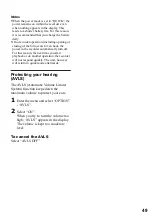 Preview for 49 page of Sony Walkman MZ-N520 Operating Instructions Manual