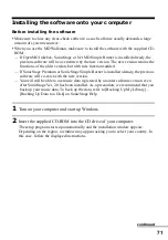 Preview for 71 page of Sony Walkman MZ-N520 Operating Instructions Manual