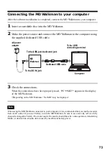 Preview for 73 page of Sony Walkman MZ-N520 Operating Instructions Manual