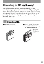 Предварительный просмотр 19 страницы Sony Walkman MZ-N910 Operating Instructions Manual